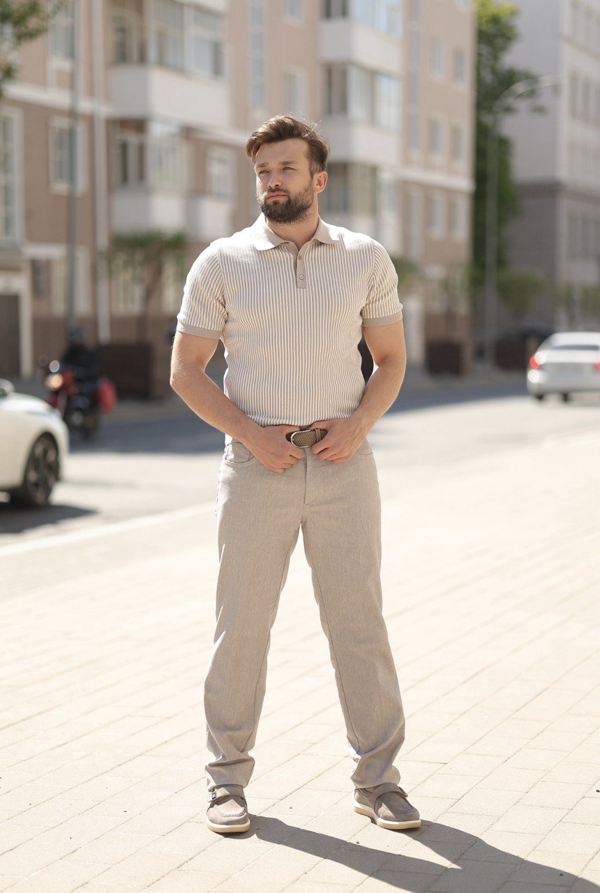 Поло на пуговицах