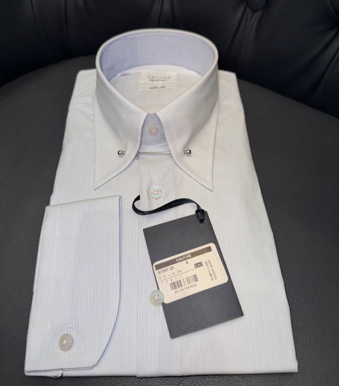 Рубашка GAUCHE хлопок белая slim fit