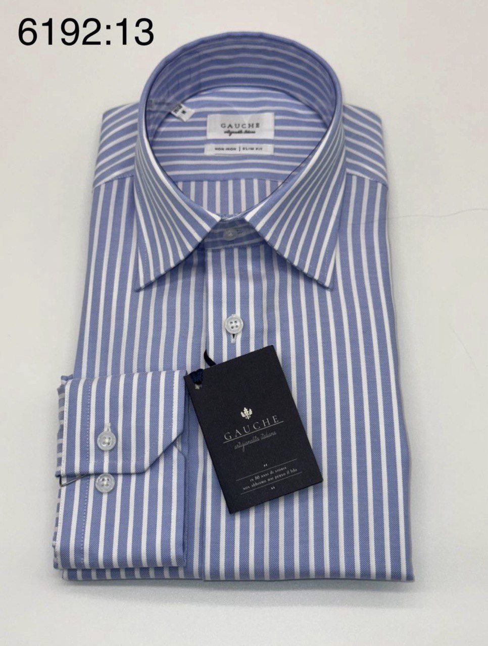 Рубашка GAUCHE голубая полоска